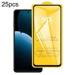 For Huawei Enjoy 80 25pcs 9D Full Glue Screen Tempered Glass Film