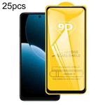 For Huawei Enjoy 80s 25pcs 9D Full Glue Screen Tempered Glass Film