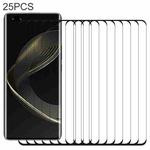 For Huawei nova 12 Pro 25pcs 9H HD 3D Curved Edge Tempered Glass Film(Black)