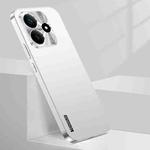 For Redmi Note 14 Streamer Series Micro Frosted Metal Paint PC Phone Case(Silver)