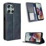 For Motorola Moto G56 / G66j / G66y 5G Magnetic Buckle Retro Texture Leather Phone Case(Blue)