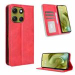 For Motorola Moto G86 5G Magnetic Buckle Retro Texture Leather Phone Case(Red)
