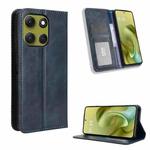 For Motorola Moto G86 5G Magnetic Buckle Retro Texture Leather Phone Case(Blue)