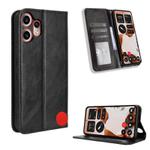 For Nothing CMF Phone 2 Pro Magnetic Buckle Retro Texture Leather Phone Case(Black)