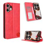For Nothing CMF Phone 2 Pro Magnetic Buckle Retro Texture Leather Phone Case(Red)
