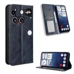 For Nothing Phone 3 Magnetic Buckle Retro Texture Leather Phone Case(Blue)