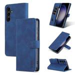 For Samsung Galaxy S23 FE 5G AZNS Skin Feel Calf Texture Flip Leather Phone Case(Blue)