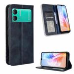 For Doogee X98 Magnetic Buckle Retro Texture Leather Phone Case(Blue)