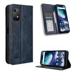 For Umidigi Bison X20 Magnetic Buckle Retro Texture Leather Phone Case(Blue)