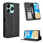 For Umidigi G6 5G Magnetic Buckle Retro Texture Leather Phone Case(Black)