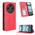 For Umidigi G100 / G100A Magnetic Buckle Retro Texture Leather Phone Case(Red)