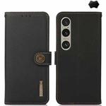 For Sony Xperia 1 VI KHAZNEH Custer Genuine Leather RFID Phone Case(Black)