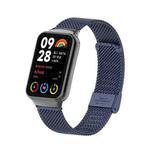 For Xiaomi Mi Band 8 Pro 18mm Steel Mesh Buckle Metal Watch Band(Midnight Blue)