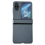 For OPPO Find N2 Flip Three-stage Pearlescent Paint PC Shockproof Phone Case(Black)