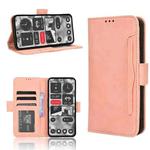 For Nothing Phone 2 Skin Feel Calf Texture Card Slots Leather Phone Case(Pink)