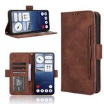 For Nothing Phone 3a Skin Feel Calf Texture Card Slots Leather Phone Case(Brown)