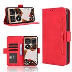 For Nothing CMF Phone 2 Pro Skin Feel Calf Texture Card Slots Leather Phone Case(Red)