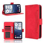 For Nothing Phone 3 Skin Feel Calf Texture Card Slots Leather Phone Case(Red)