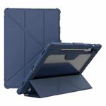 For Samsung Galaxy Tab S9+ NILLKIN Bumper Pro Multi-angle Folding Style Tablet Leather Case(Blue)