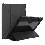 For Samsung Galaxy Tab S9 Ultra NILLKIN Bumper Pro Multi-angle Folding Style Tablet Leather Case(Black)