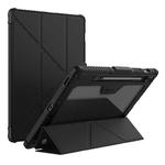 For Samsung Galaxy Tab S9 FE+ NILLKIN Bumper Pro Multi-angle Folding Style Tablet Leather Case(Black)