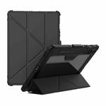 For Samsung Galaxy Tab S10 FE NILLKIN Bumper Pro Multi-angle Folding Style Tablet Leather Case(Black)