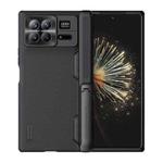 For Xiaomi Mix Fold 3 NILLKIN Frosted Fold PC + TPU Phone Case with Holder(Black)