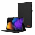 For Xiaomi Pad 7 / 7 Pro Fabric Leather Tablet Case(Black)