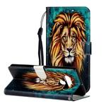 For LG Stylo 6 Oil Embossed Coloured Drawing Pattern Horizontal Flip PU Leather Case with Holder & Card Slots & Wallet(Lion)