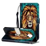 For Xiaomi Redmi Note 9 Pro / Note 9S / Note 9 Pro Max Oil Embossed Coloured Drawing Pattern Horizontal Flip PU Leather Case with Holder & Card Slots & Wallet(Lion)