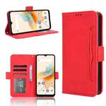 For Umidigi A15 / A15C Skin Feel Calf Texture Card Slots Leather Phone Case(Red)