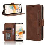 For Umidigi A15 / A15C Skin Feel Calf Texture Card Slots Leather Phone Case(Brown)