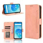 For Umidigi G5 Mecha Skin Feel Calf Texture Card Slots Leather Phone Case(Pink)