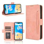 For Umidigi G6 5G Skin Feel Calf Texture Card Slots Leather Phone Case(Pink)