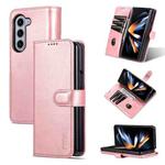 For Samsung Galaxy Z Fold5 AZNS Skin Feel Calf Texture Flip Leather Phone Case(Rose Gold)
