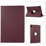 For Xiaomi Redmi Pad SE 360 Degree Rotation Litchi Texture Leather Tablet Case(Dark Purple)