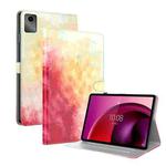 For Lenovo Tab M11 / Xiaoxin Pad 11 2024 Watercolor Pattern Flip Leather Tablet Case(Spring Cherry)