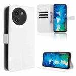 For Doogee Note 59 / Note 59 Pro Diamond Texture Leather Phone Case(White)
