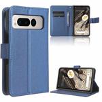 For Google Pixel Fold Diamond Texture Leather Phone Case(Blue)