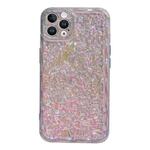 For iPhone 14 Pro Electroplated 3D Stone Texture TPU Phone Case(Transparent)