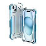For iPhone 15 R-JUST RJ17 Shockproof Armor Metal Phone Case(Blue)