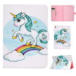 For iPad Pro 10.5 inch Colored Drawing Pattern Horizontal Flip PU Leather Case with Holder & Card Slot & Sleep / Wake-up Function(Unicorn)