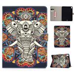 For iPad Pro 11 (2018) Colored Drawing Pattern Horizontal Flip PU Leather Case with Holder & Card Slot & Sleep / Wake-up Function(Colorful Elephant)