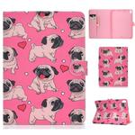 For iPad Pro 11 (2018) Colored Drawing Pattern Horizontal Flip PU Leather Case with Holder & Card Slot & Sleep / Wake-up Function(Love Dog)