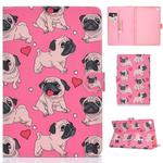 For Samsung Galaxy Tab S5e 10.5 T720 / T725 Colored Drawing Pattern Horizontal Flip PU Leather Case with Holder & Card Slot & Sleep / Wake-up Function(Love Dog)