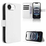 For iPhone 16e Diamond Texture Leather Phone Case(White)