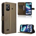 For Umidigi Bison X20 Diamond Texture Leather Phone Case(Brown)