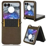 For Motorola Razr 50 Diamond Texture Leather Phone Case(Brown)