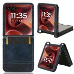 For Motorola Razr 60 Ultra Retro Texture Leather Phone Case(Blue)