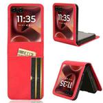 For Motorola Razr 60 Ultra Skin Feel Card Slot Leather Phone Case(Red)